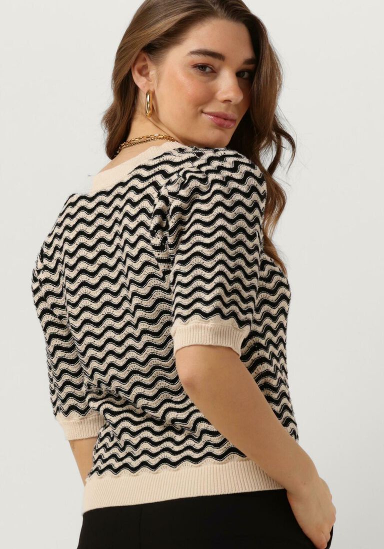 MINUS zwarte minus t-shirt maika 2/4 sleeve knit t-shirt
