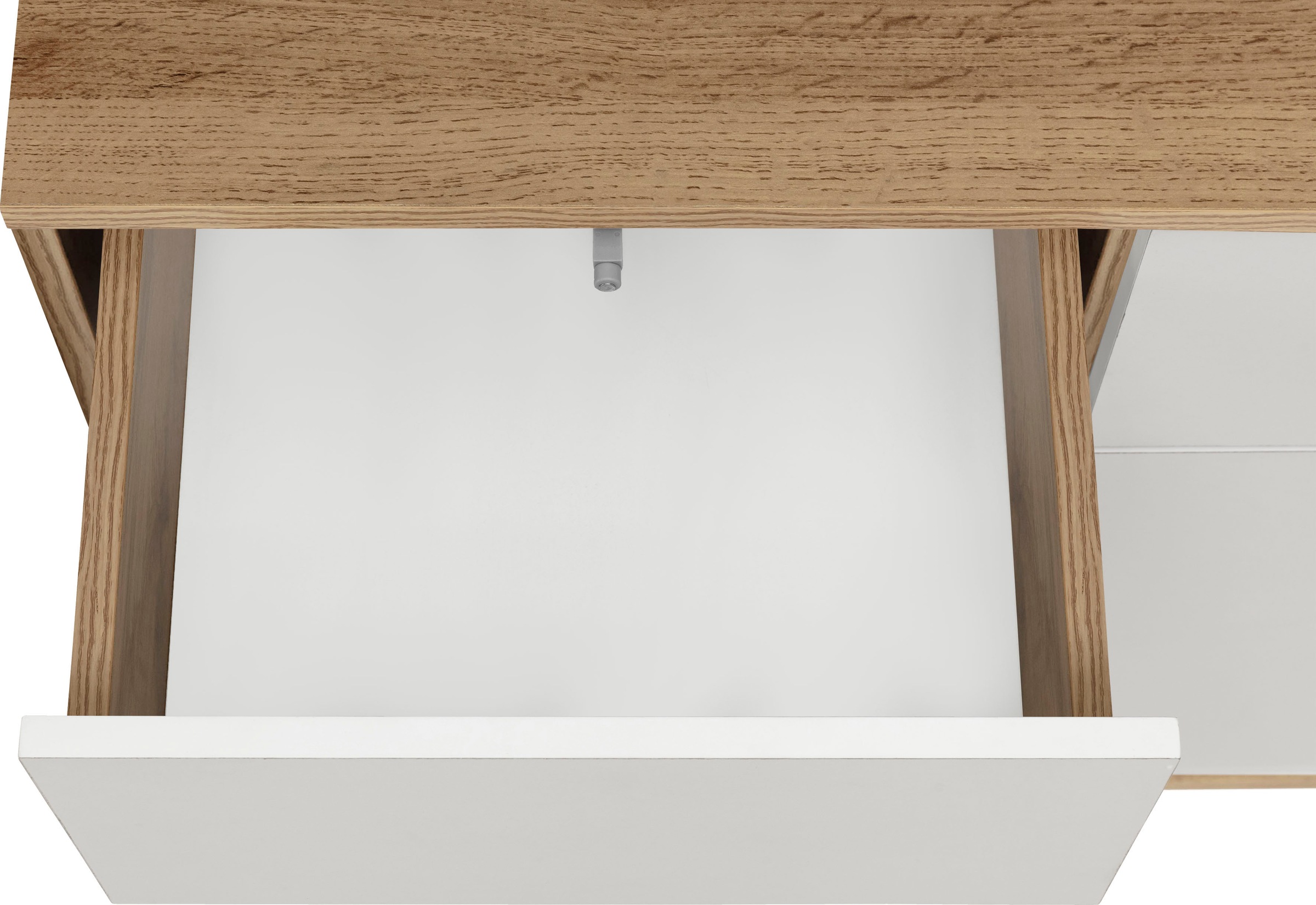 Home affaire Buffet »Skandi« 2 Glastüren, 2 Holztüren und 2 Schubkasten, Breite 84cm, Höhe 165cm