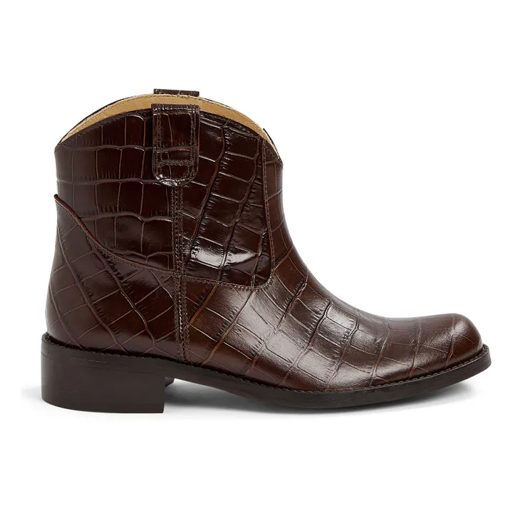 Bonpoint Santiags Cuir | Chocolat