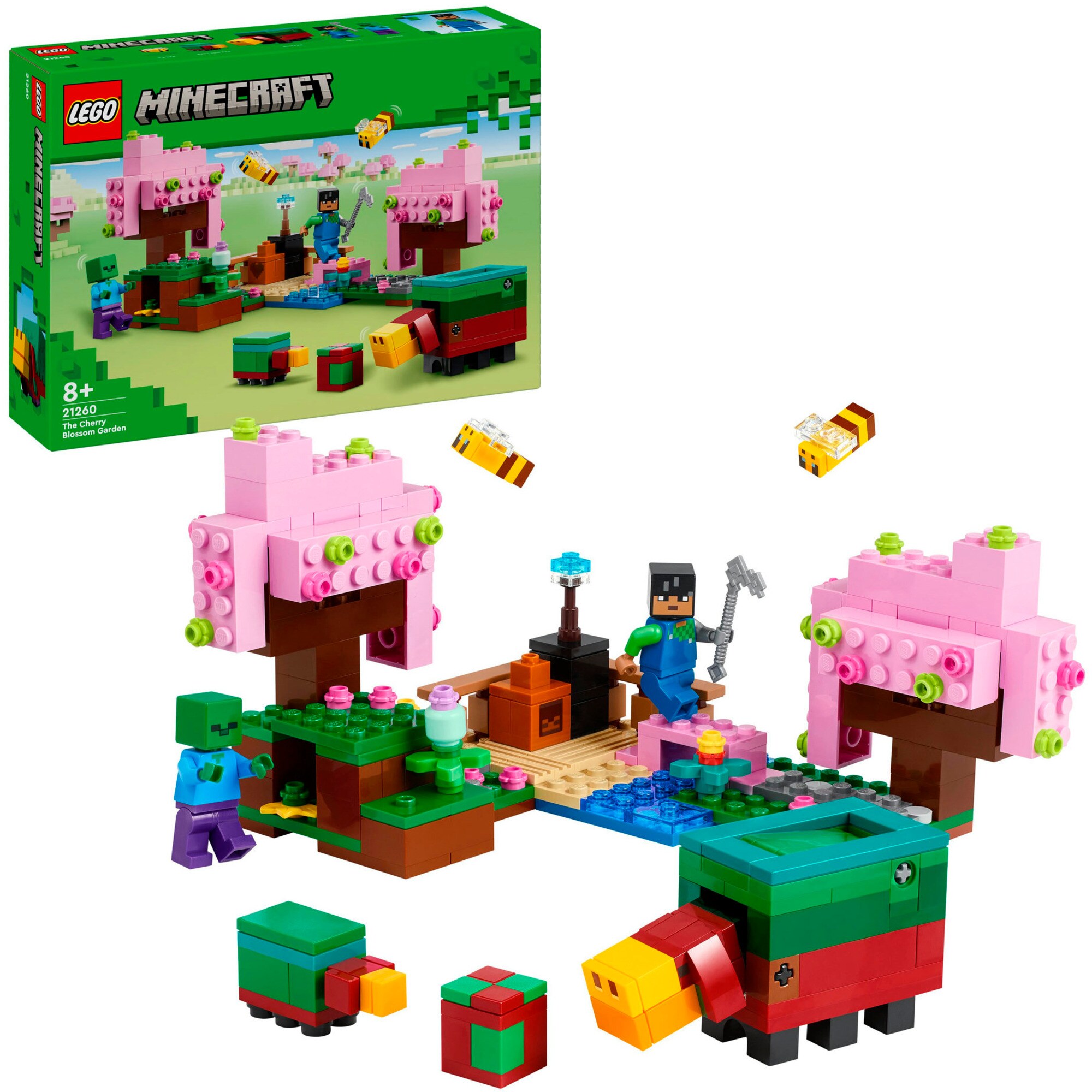 LEGO Konstruktionsspielzeug Minecraft Der Kirschblütengarten