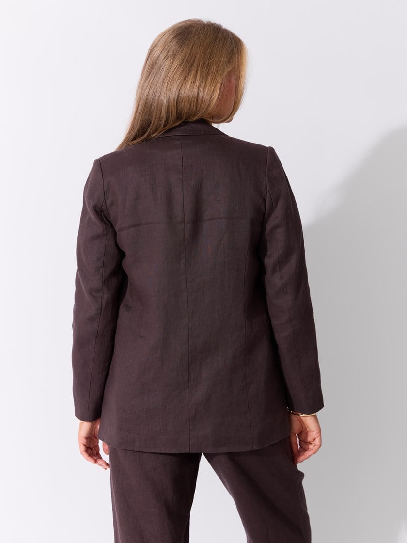 Diondra linblazer Chocolate Brown