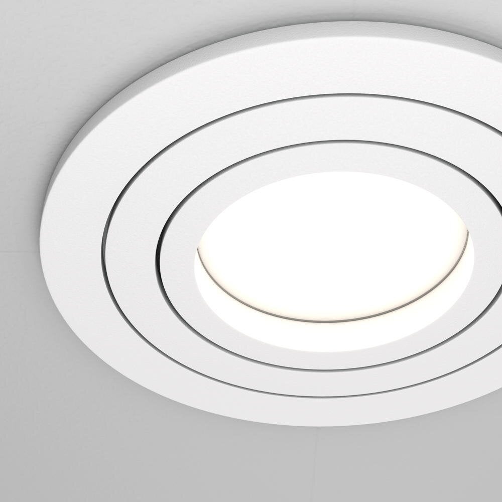 Atom inbouwplafondlamp in wit GU10 rond