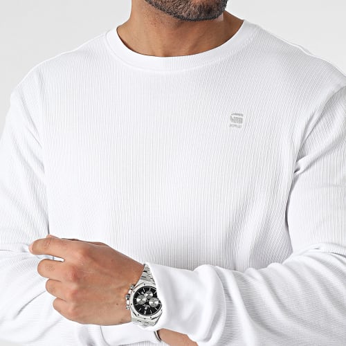 Tee Shirt Manches Longues D16397-D289 Blanc