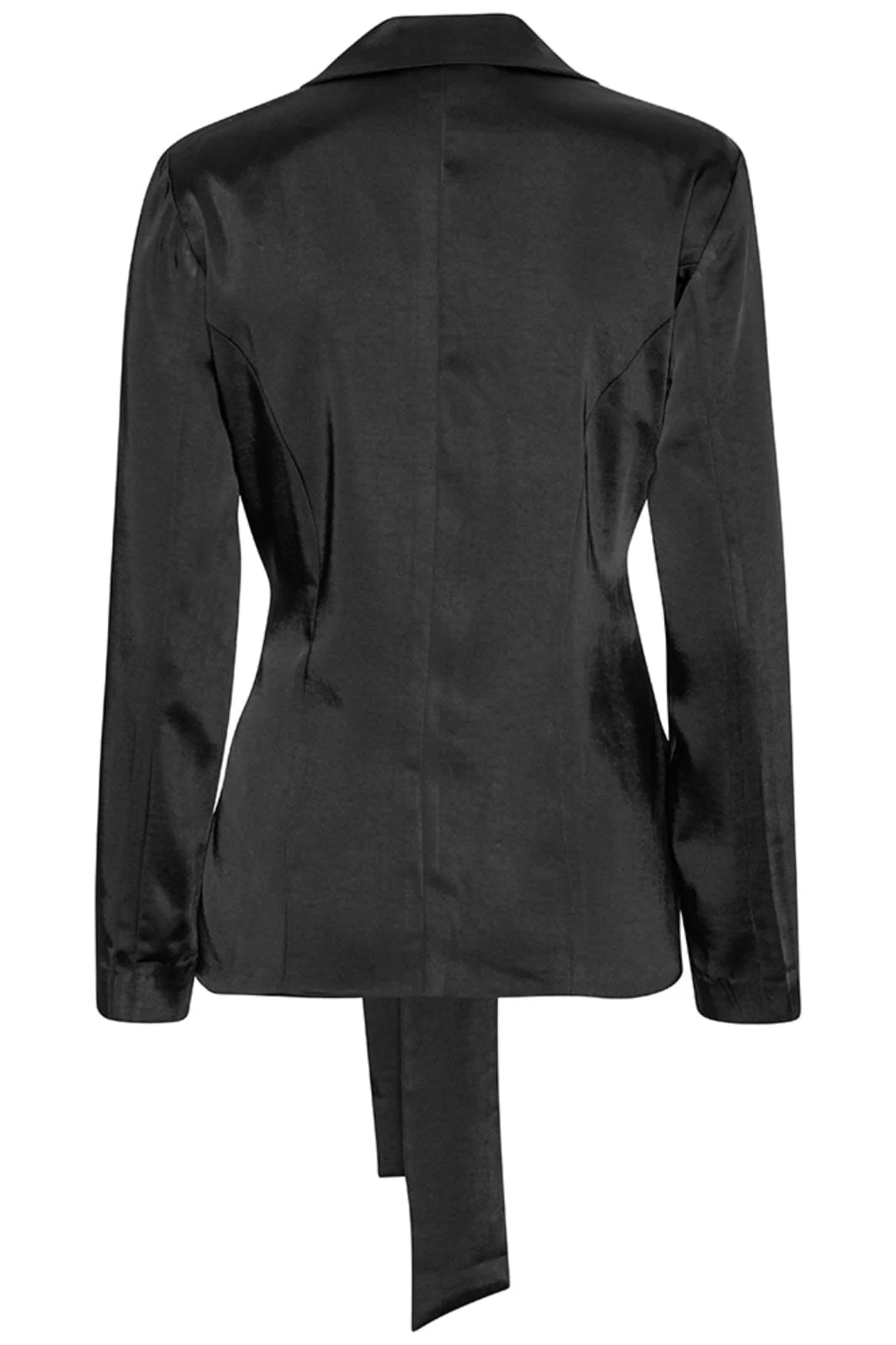 Karmamia Rex Tie Blazer black rich satin