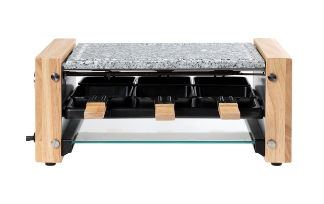 FURBER Raclette »Raclette-Grill 6P Holz/Stein« 900 W