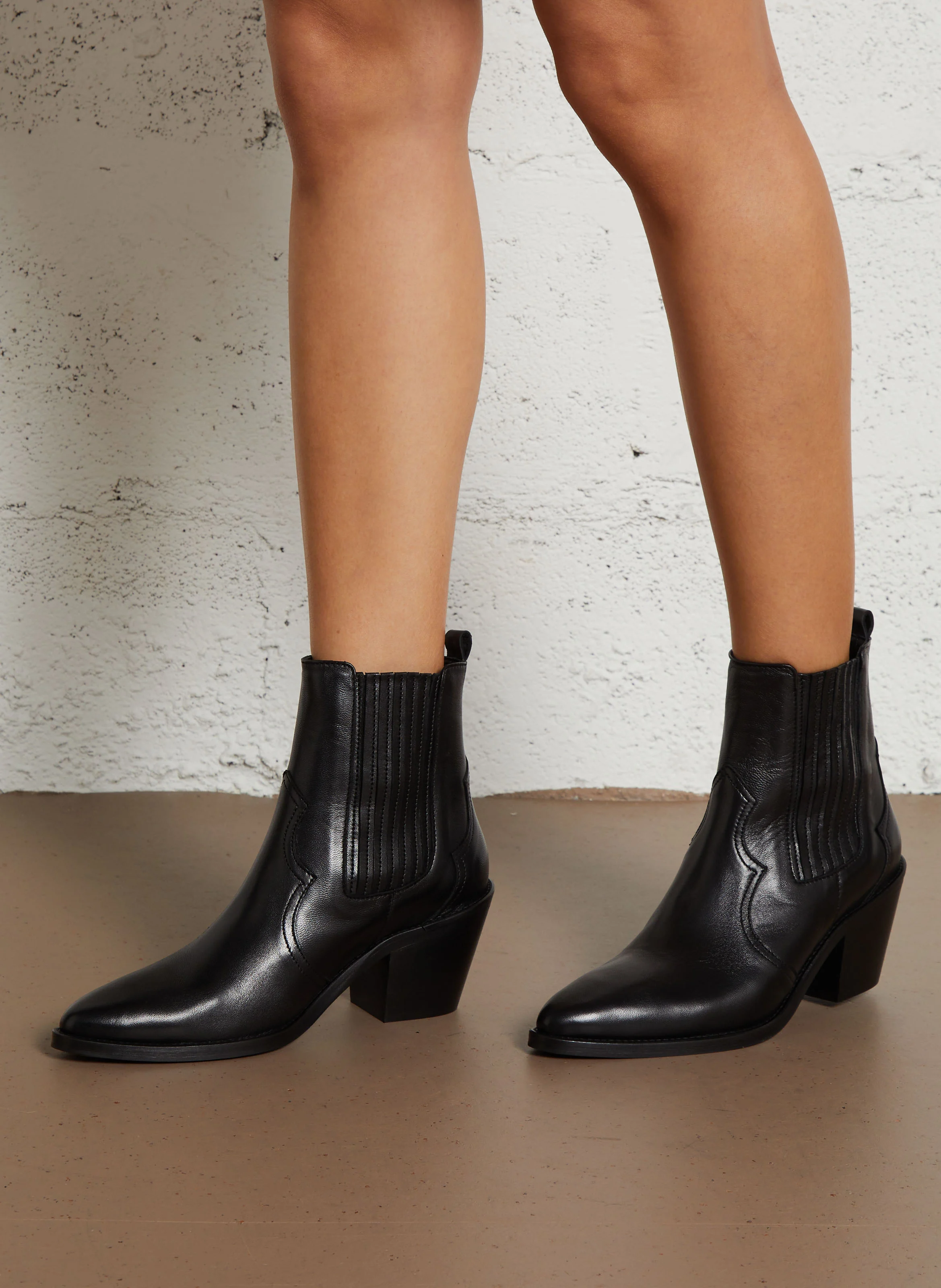 DAKOTA - Bottines en cuir | Noir