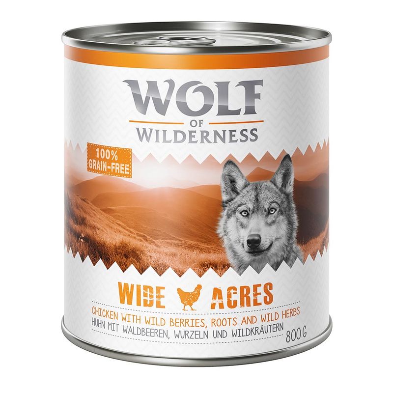 Lot Wolf of Wilderness Adulte - Single Protein 24 x 800 g