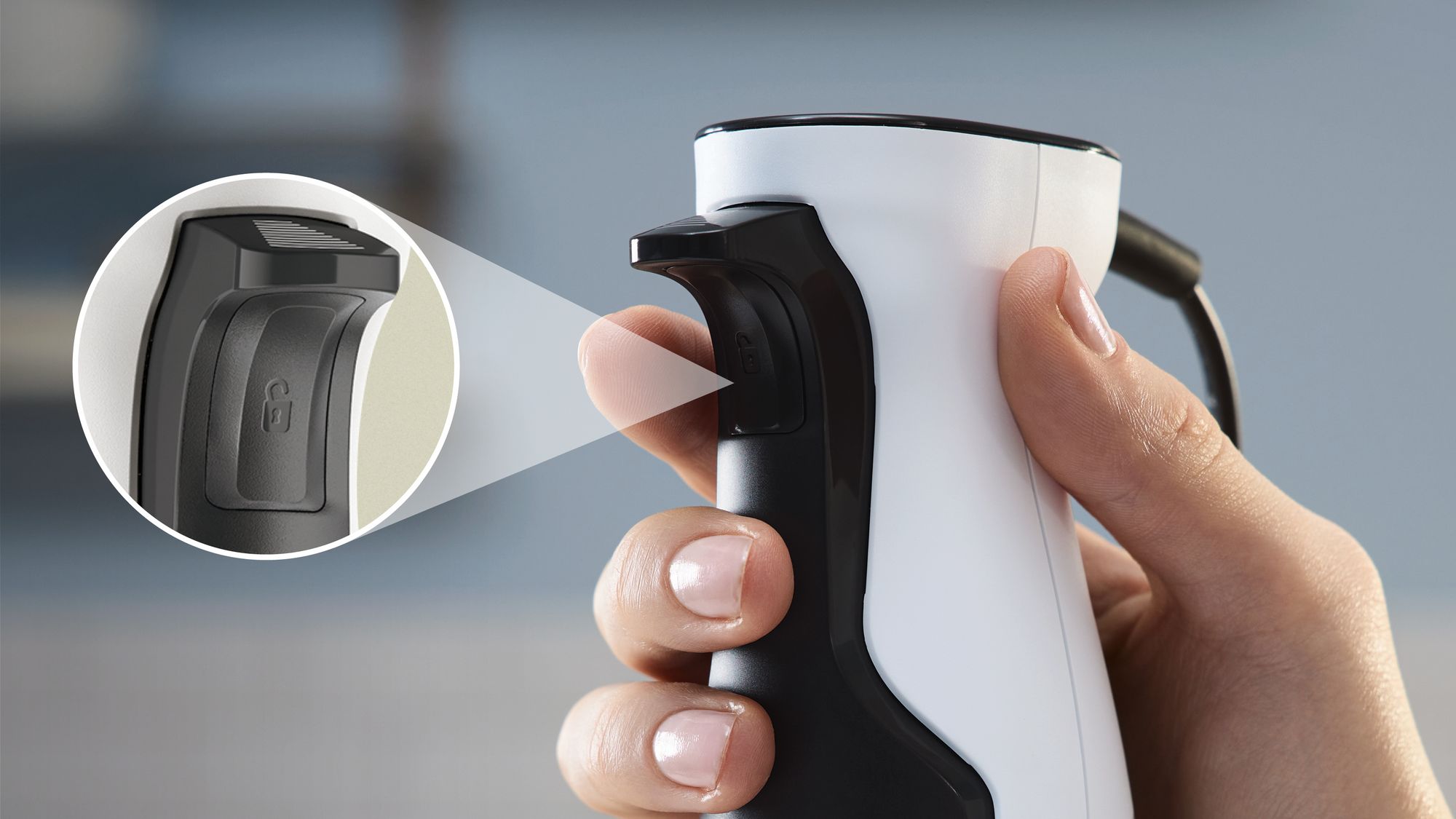 Batedeira de mão ErgoMaster Série 4, 800 W, branca, MSM4W421