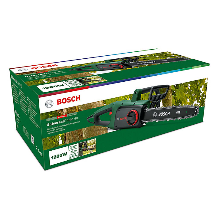 Tronçonneuse électrique Bosch UniversalChain 40 1800W guide 40 cm