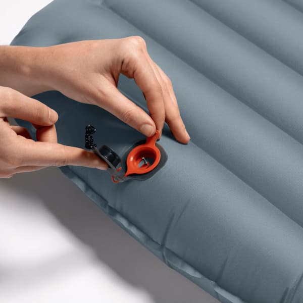 Matelas randonnée BACH SLEEPING PAD RELAY 3R SPLIT REGULAR STORMY BLUE/CINNAMON RED