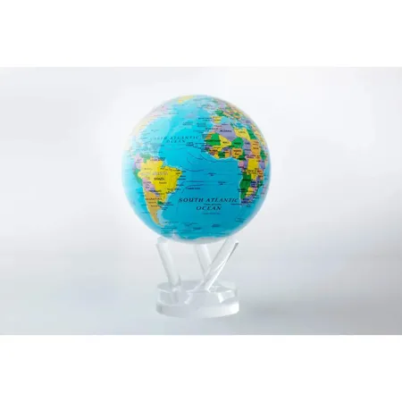 MovaGlobes Blue Political Map World Globe Earth