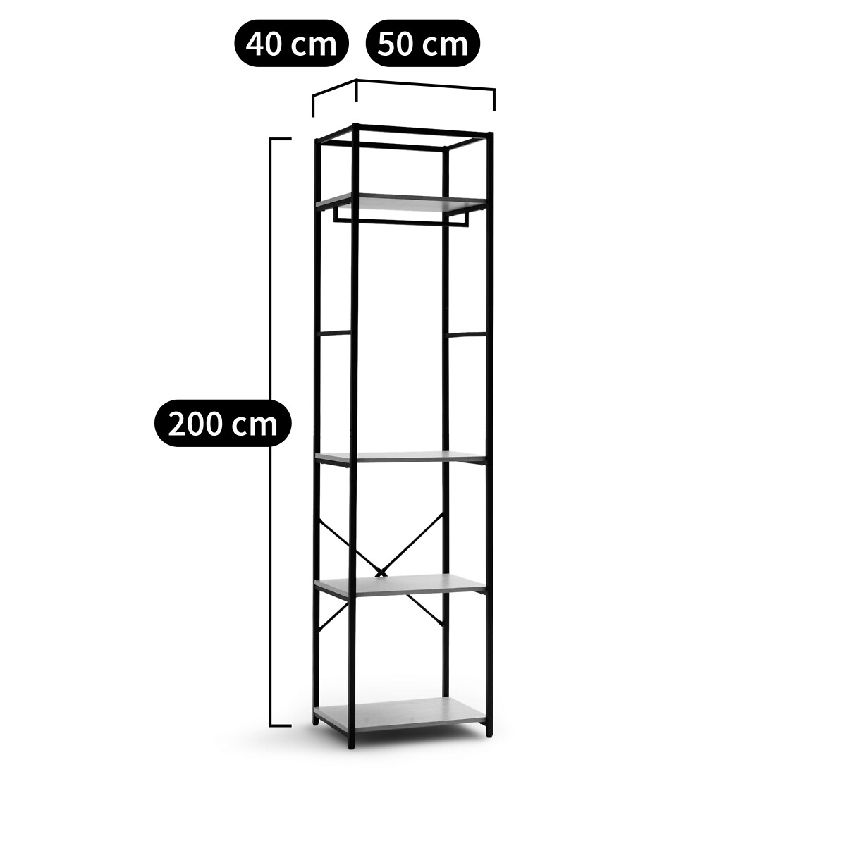 LA REDOUTE INTERIORS<br>Módulo de vestir L50 cm, Adarbi