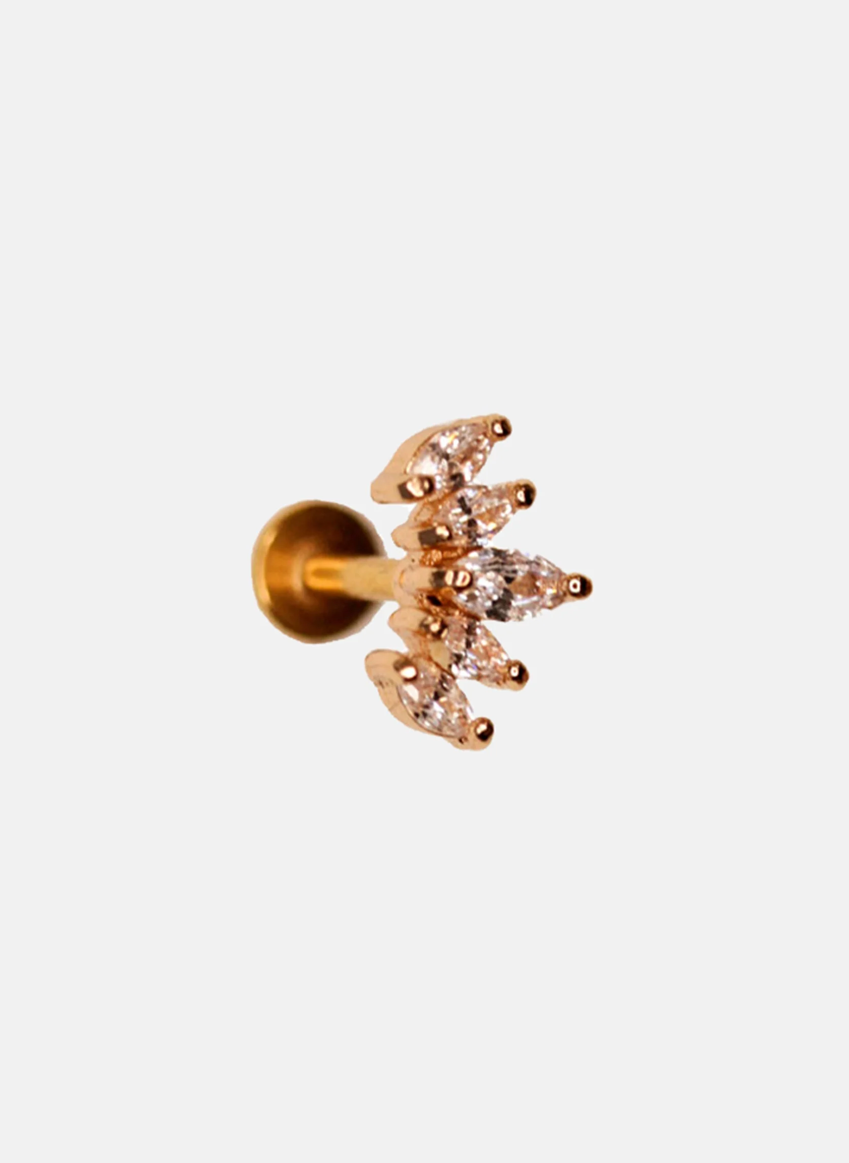 IVA-CROWNROSE - Piercing iva crown | Blanc