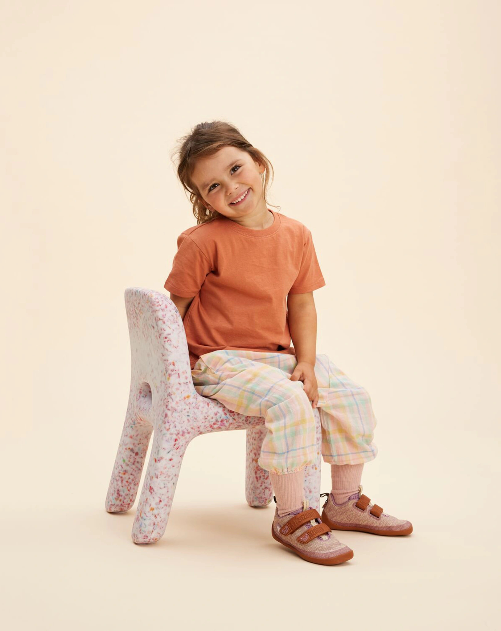 Strick-Halbschuhe HAPPY KATZE in rosa