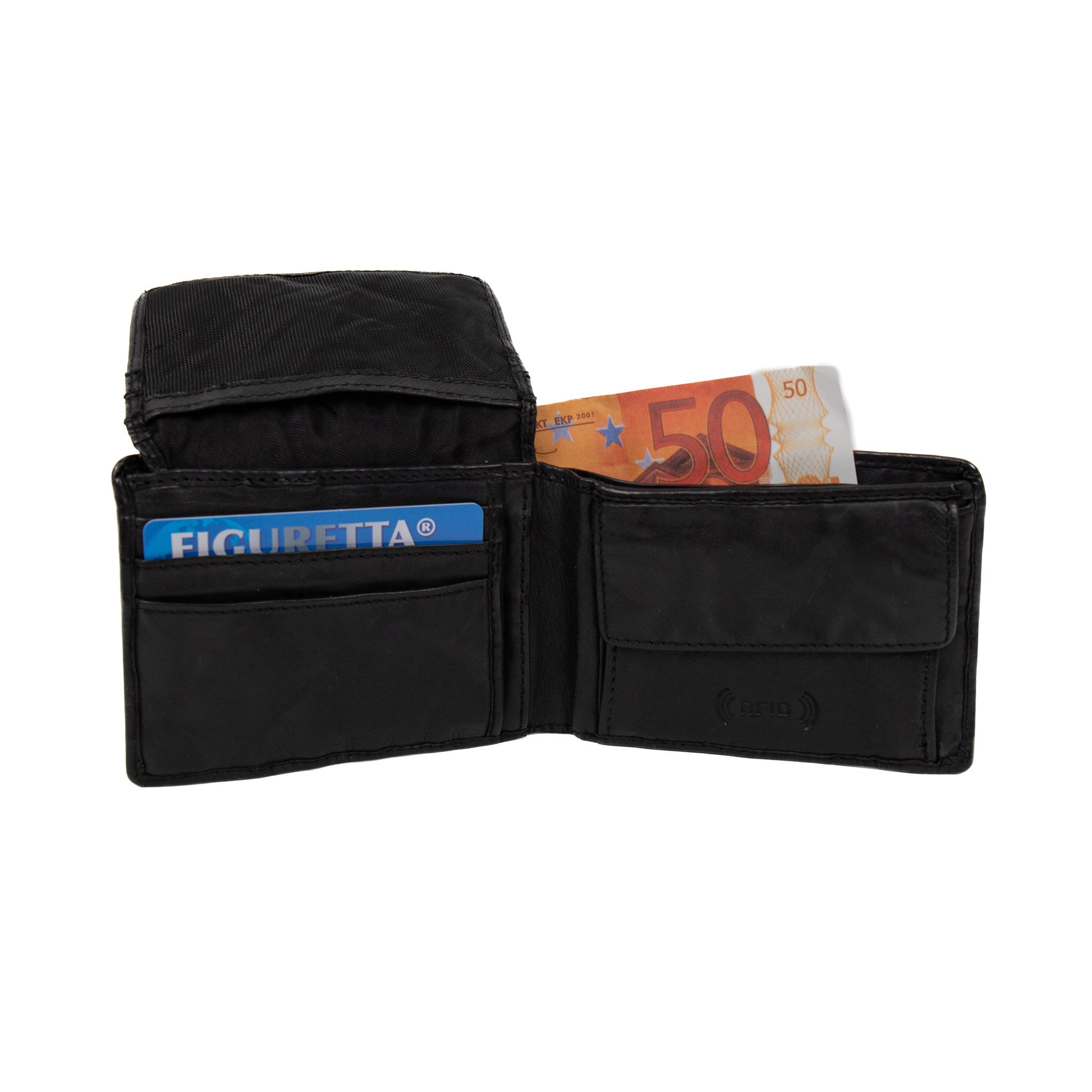 Billfold 'Joep' zwart Zwart (CL)