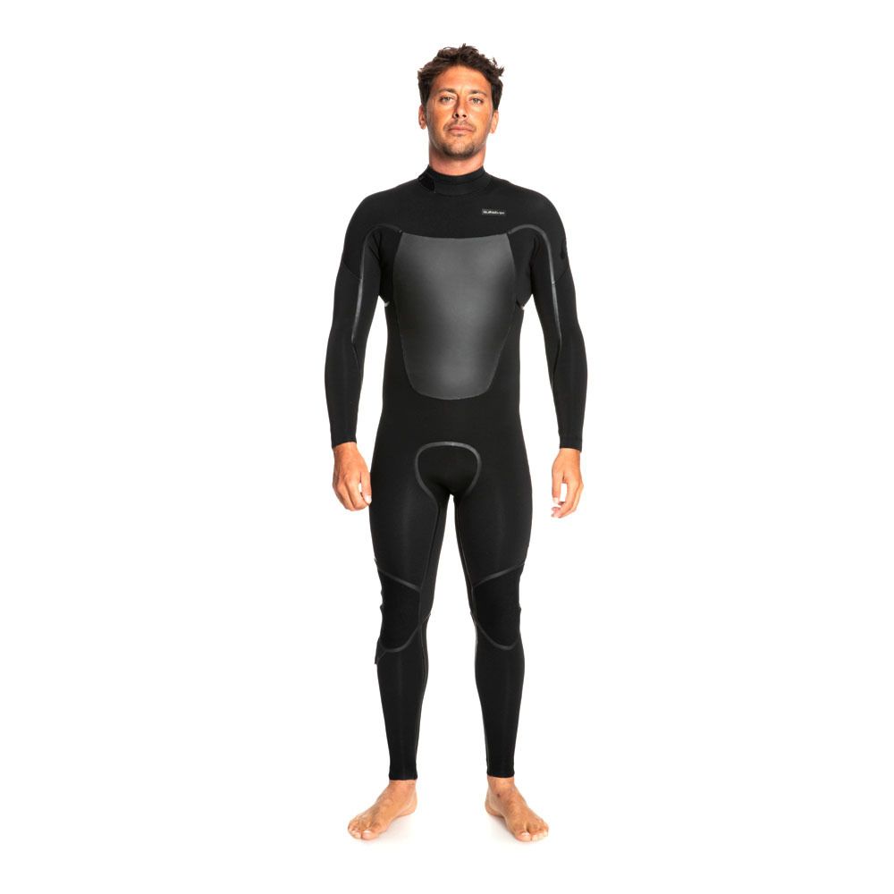 Quiksilver MARATHON SESSIONS BACK ZIP - Combinaison 4/3mm Homme black