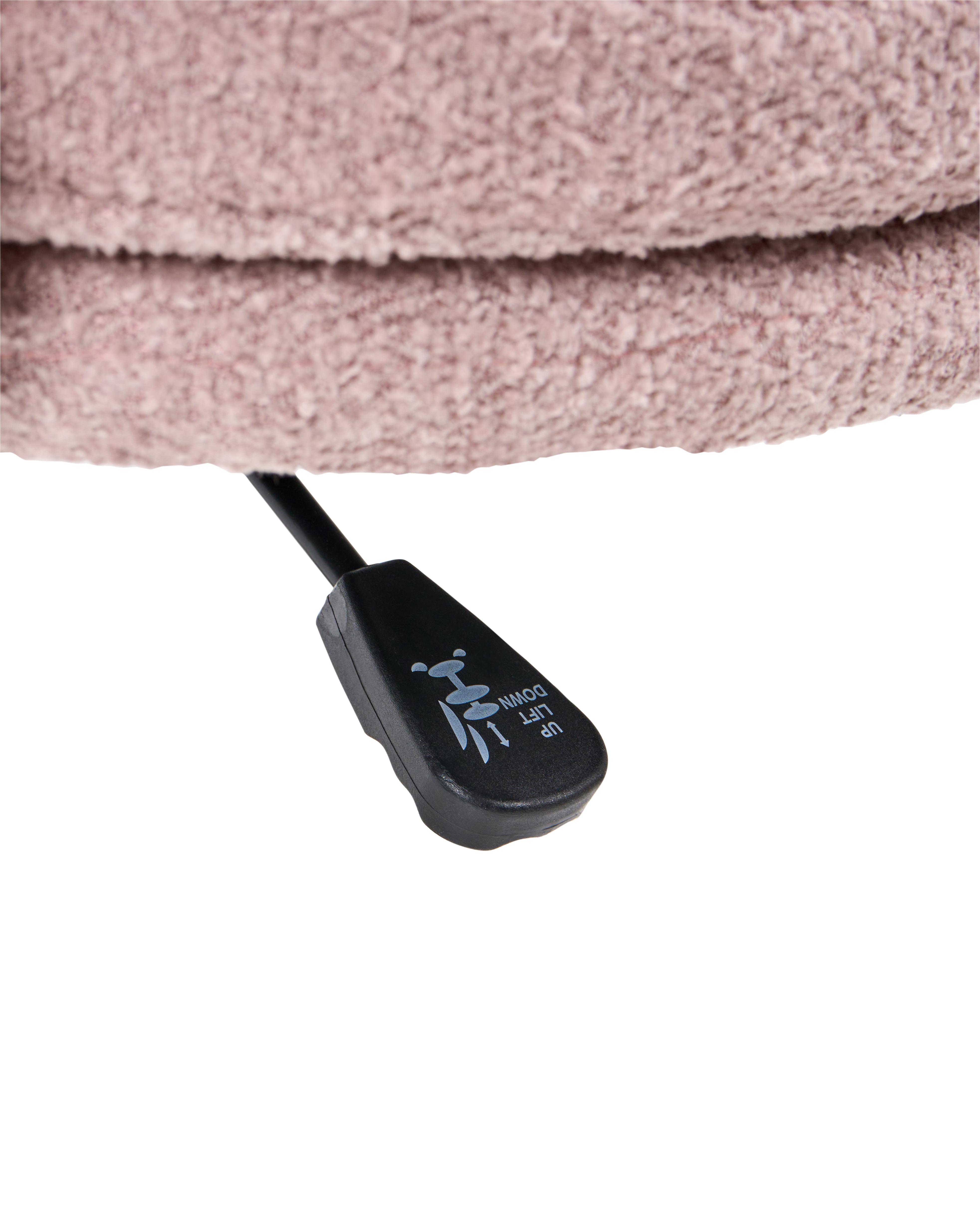 Bureaustoel GRANBY Bouclé Pastelroze