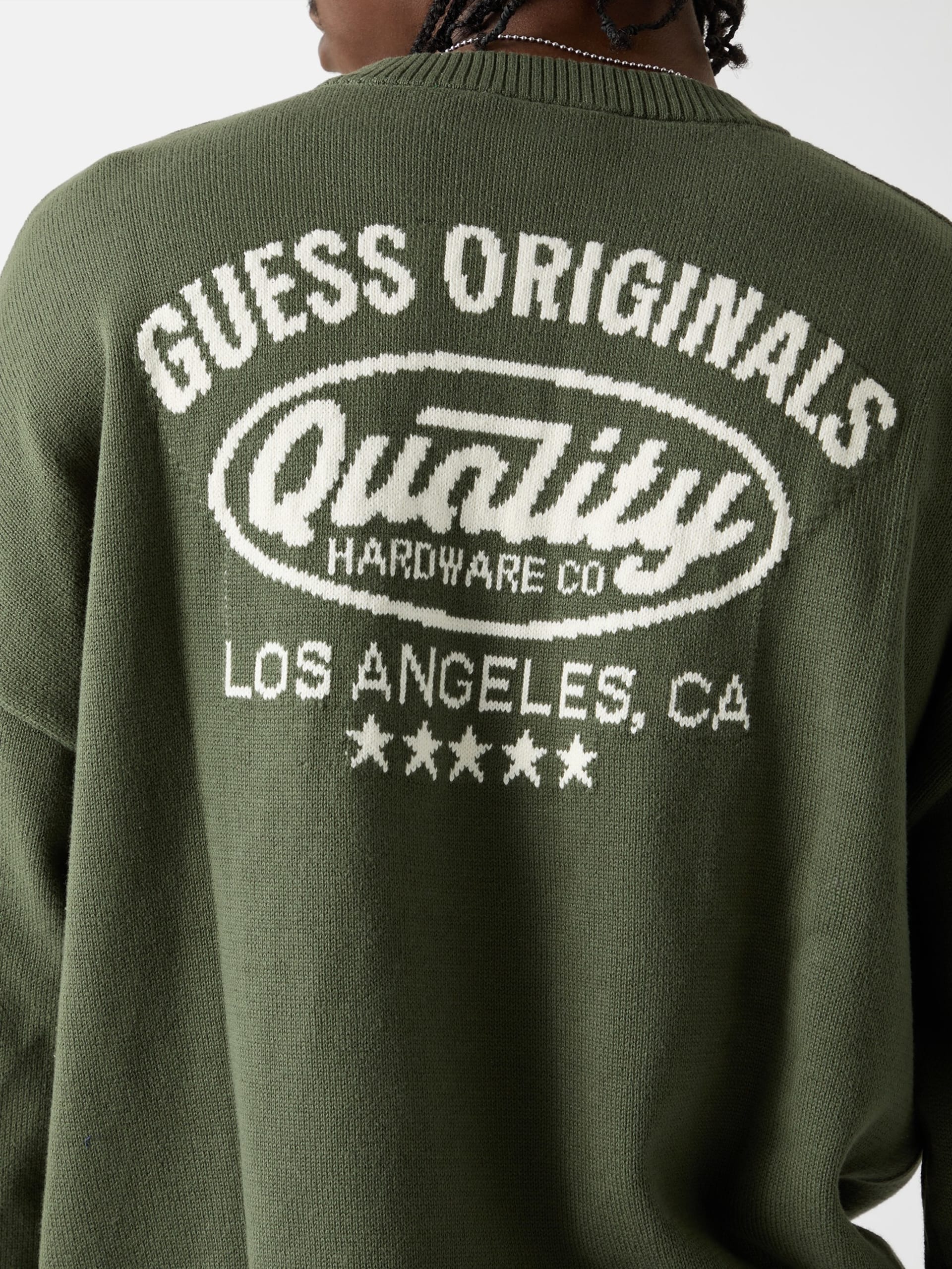 Suéter GUESS Originals Eco com Logo nas Costas