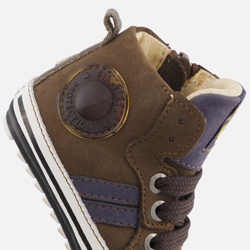 Shoesme Babyschoenen groen Leer
