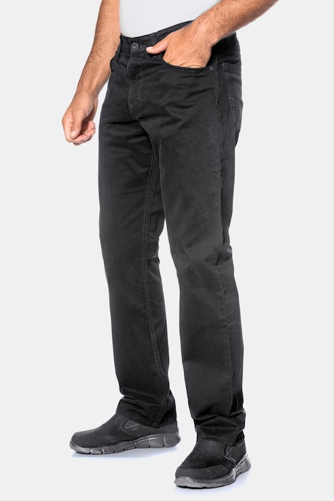 Twillhose, Superblack-Färbung, Komfortbund, Regular Fit