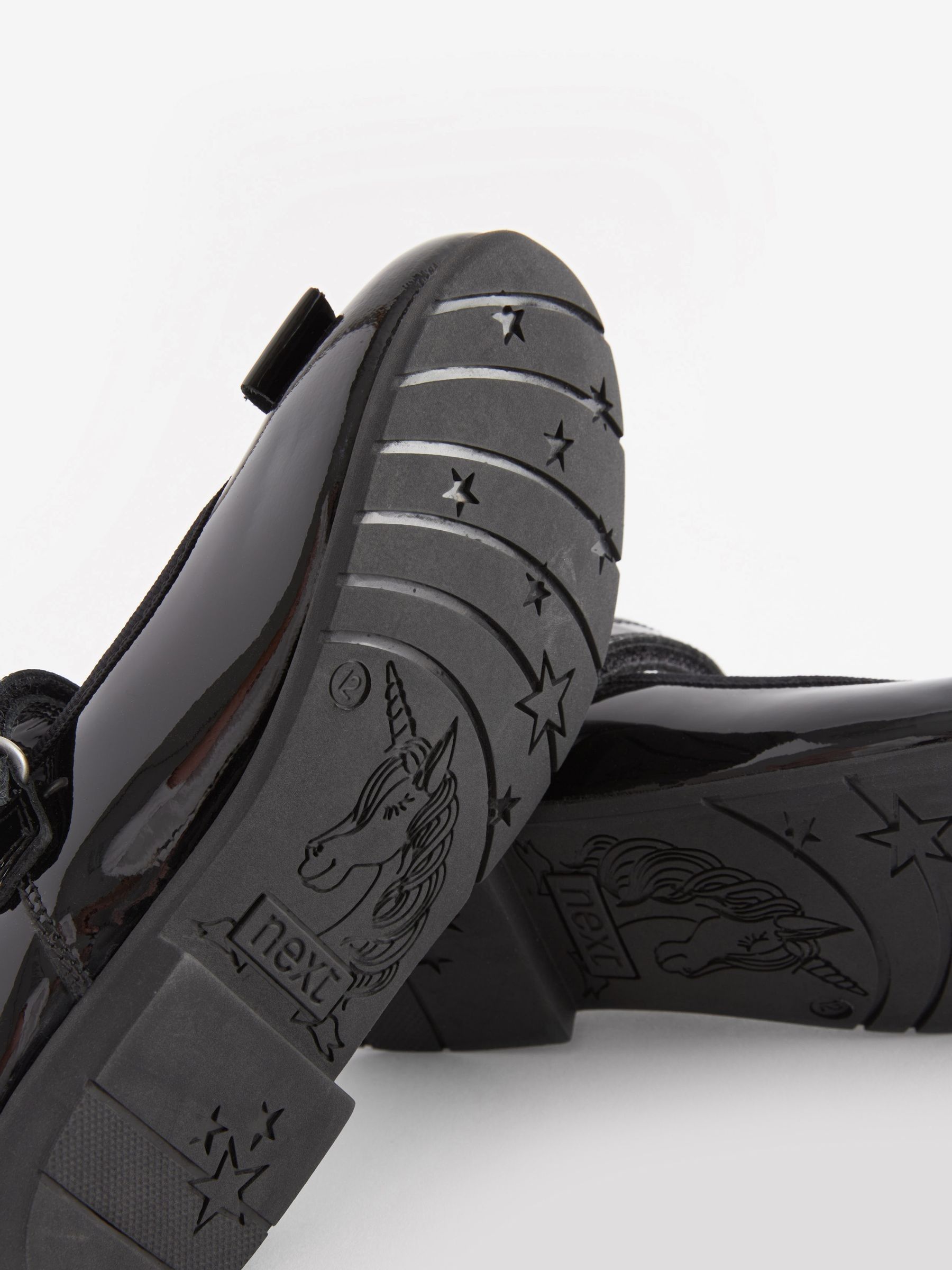 Zwart lak - School - Leren Mary Jane-schoenen met strik