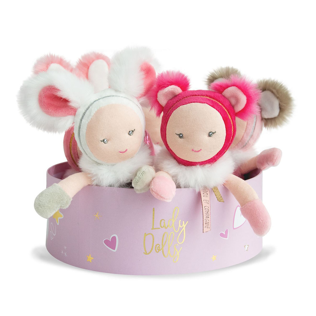 Doudou et Compagnie 1 Poupée Lady multicolores (modèle aléatoire)