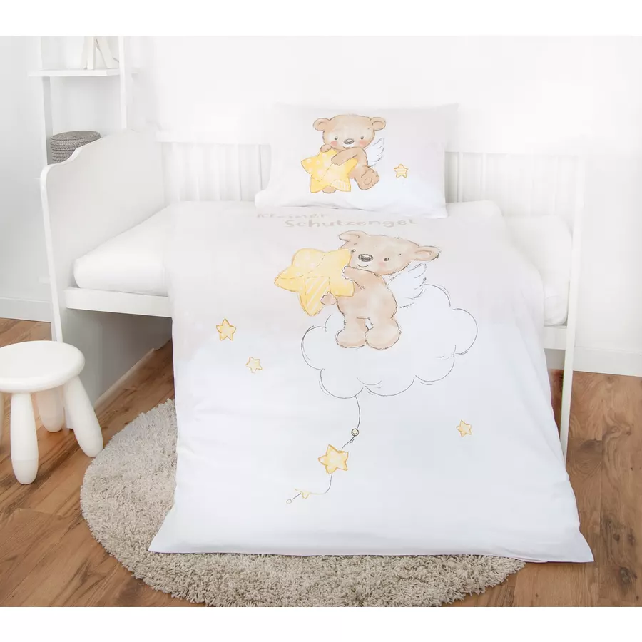 babybest®Flanell-Bettwäsche Kleiner Schutzengel 100 x 135 cm