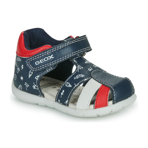 Geox - B ELTHAN BOY - Marine / Rouge / Blanc