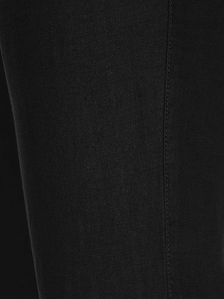 ALBERTO Leinenhose HOUSE Tapered Fit schwarz