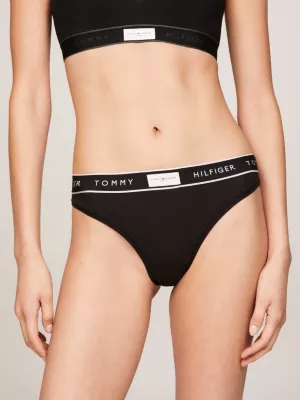 Tanga com cós elástico e logo tonal TH Established