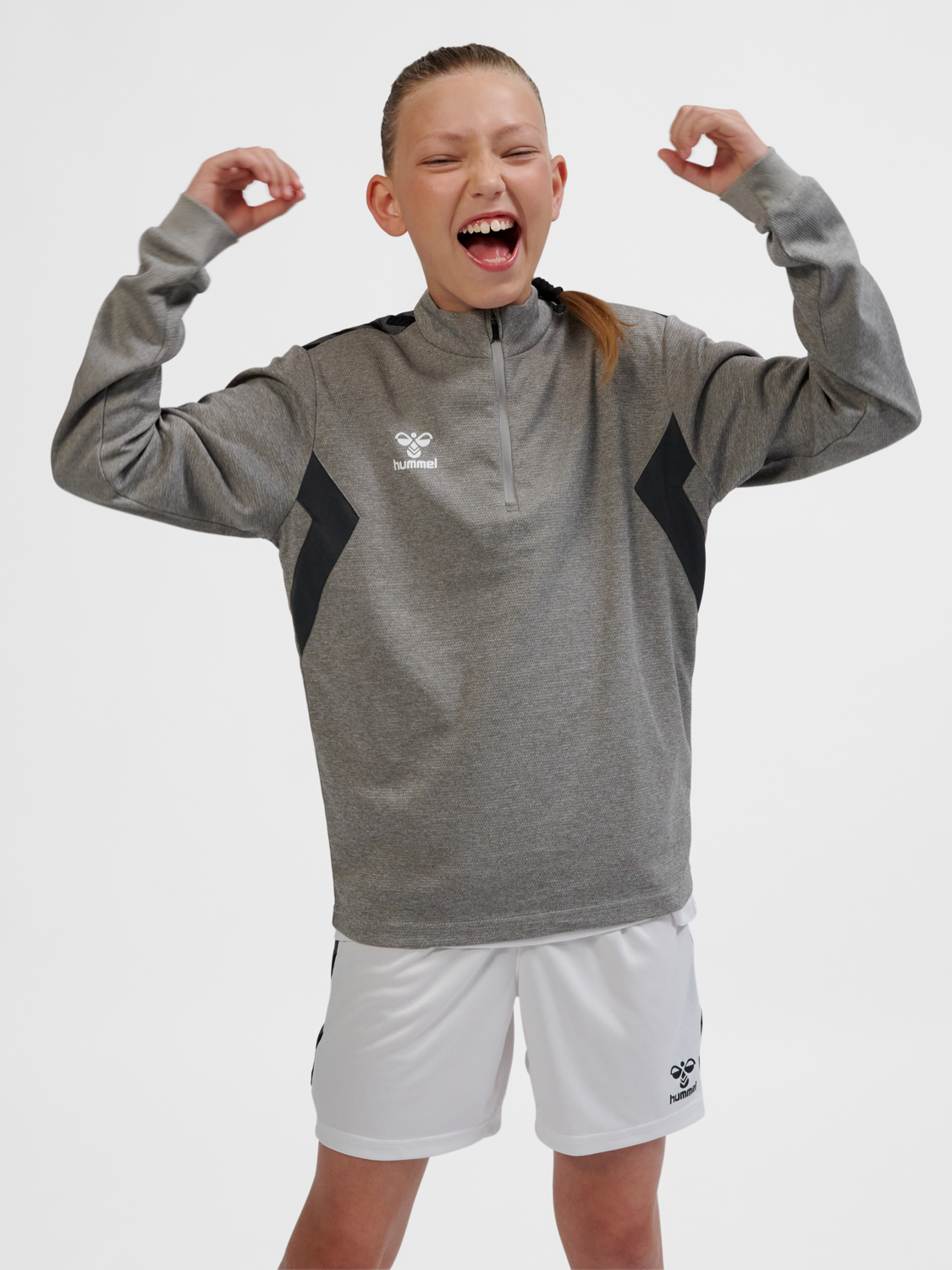 hmlAUTHENTIC HALF ZIP SWEAT KIDS