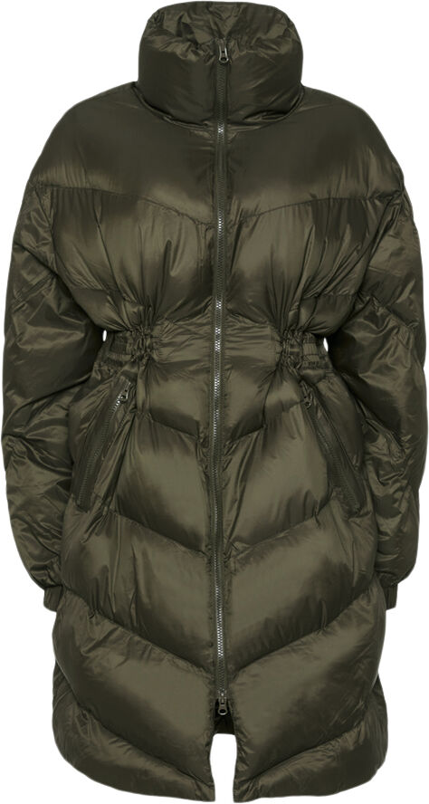 Sand Noor Long Down Coat Grøn