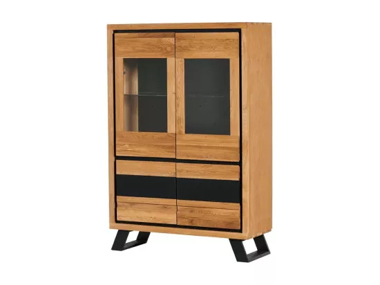 Buffet vitrine en bois PORTREE