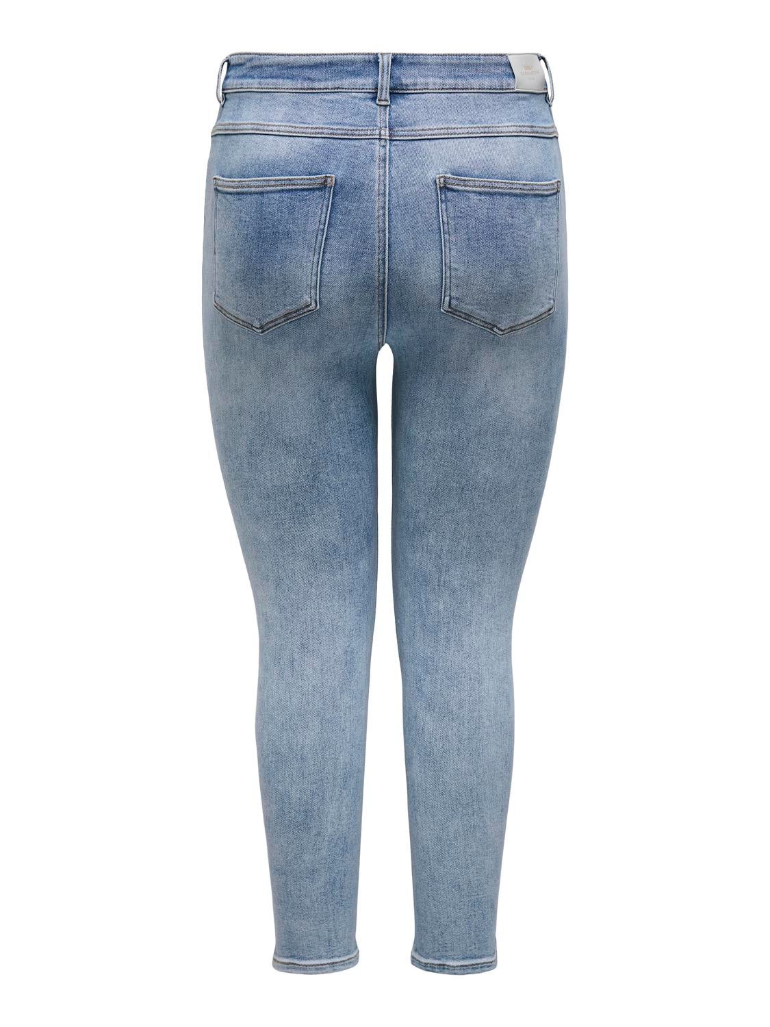 CARMILA Hohe Taille Skinny Fit Jeans Light Blue Denim