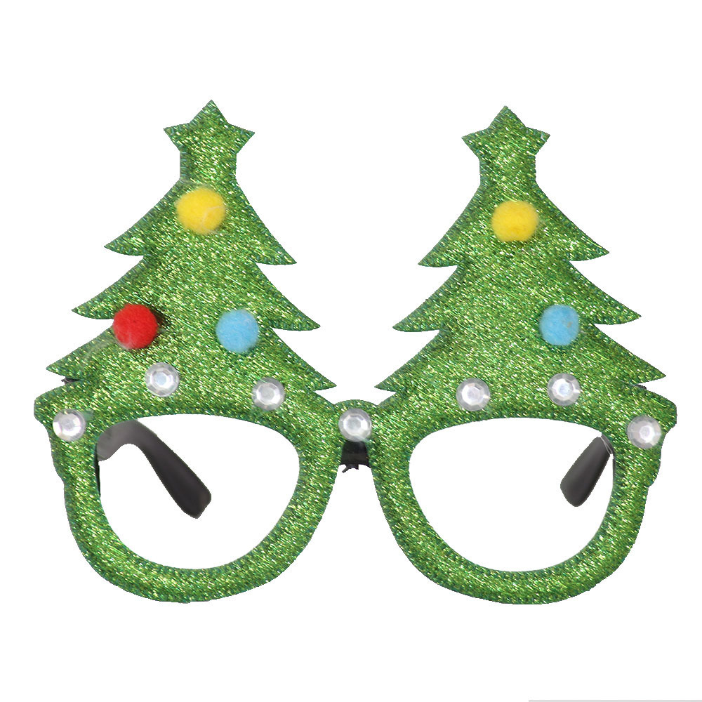(6er Set) Photo Booth Weihnachts Brillen Party Fotorequisiten Foto Accessoires Dekorationen für lustige Bilder - Merry Christmas