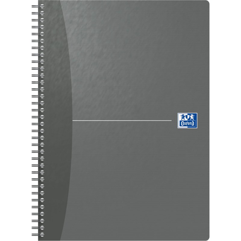 Cahier spirale Oxford Essentials A4 21 x 29,7 cm - ligné - 100 pages - couleurs assorties
