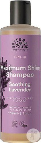 Urtekram Tune In Maximum Shine Shampoo Soothing Lavender Shampoing Lavande Flacon 250ml
