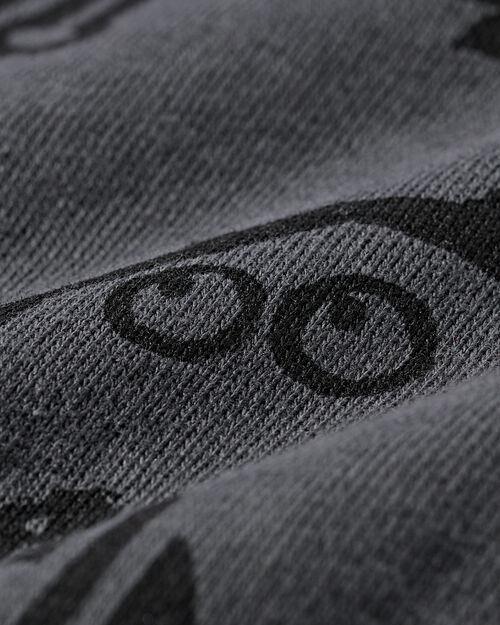 sweat oversize imprimé  gris foncé