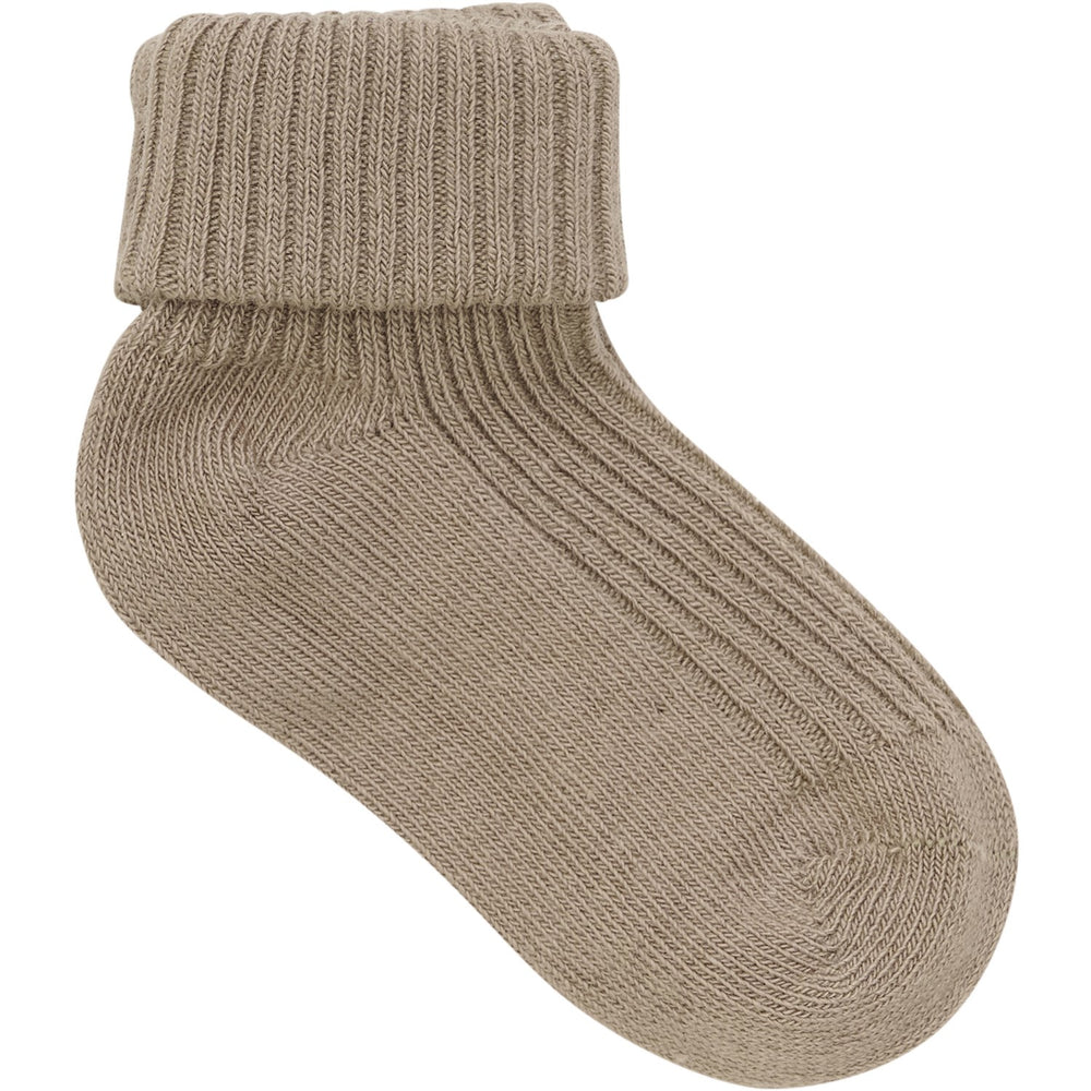 Køb Minymo Light Taupe Baby Strømpe Rib 3-Pak