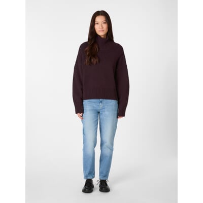 Damenpullover Oversized, Bordeaux