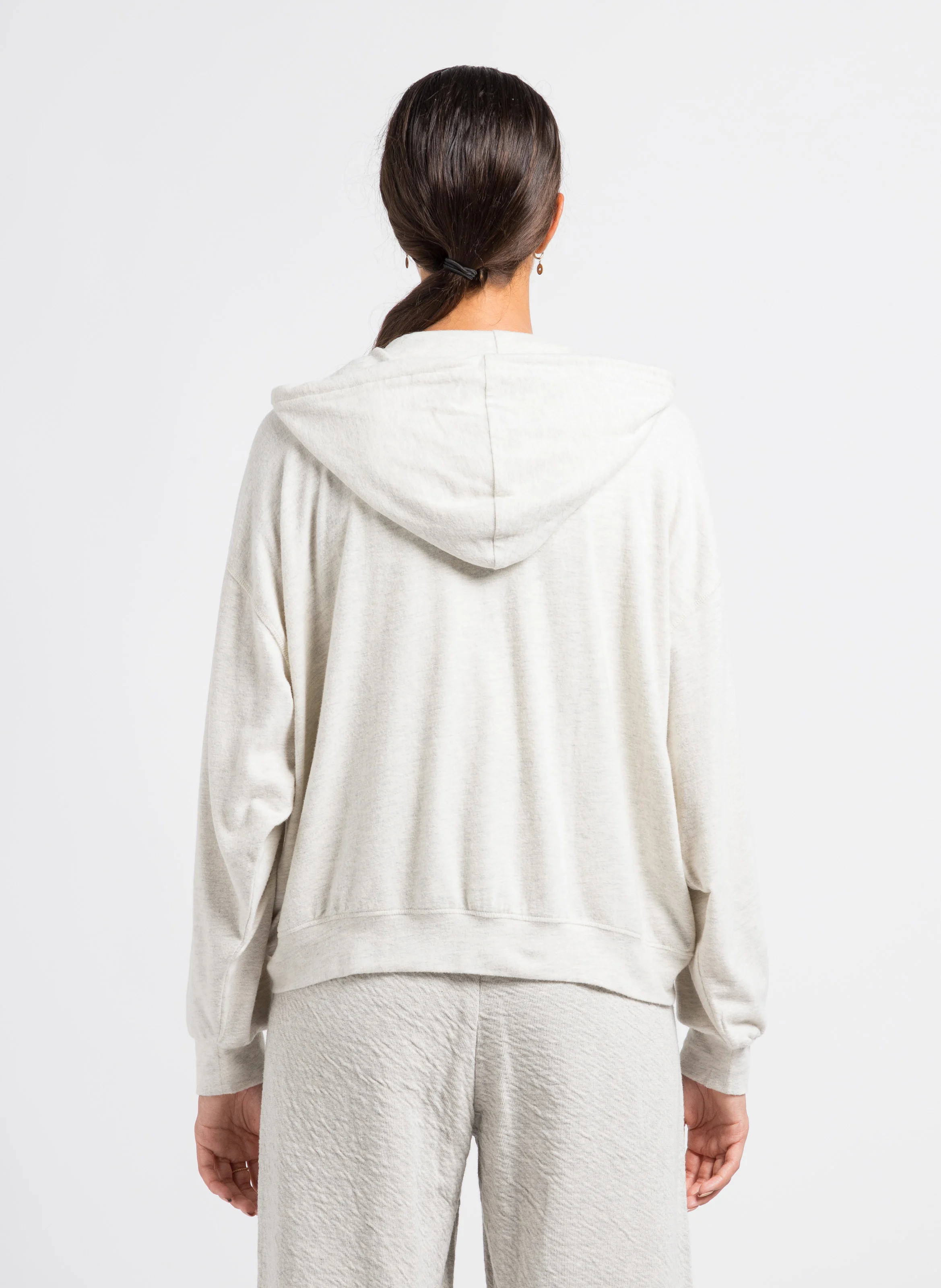 YPAWOOD - Sweat à capuche en coton mélangé | Gris