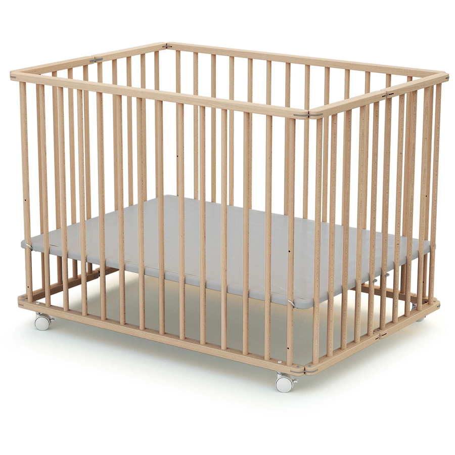 WEBABY Laufgitter faltbar Buche natur 70 x100 cm