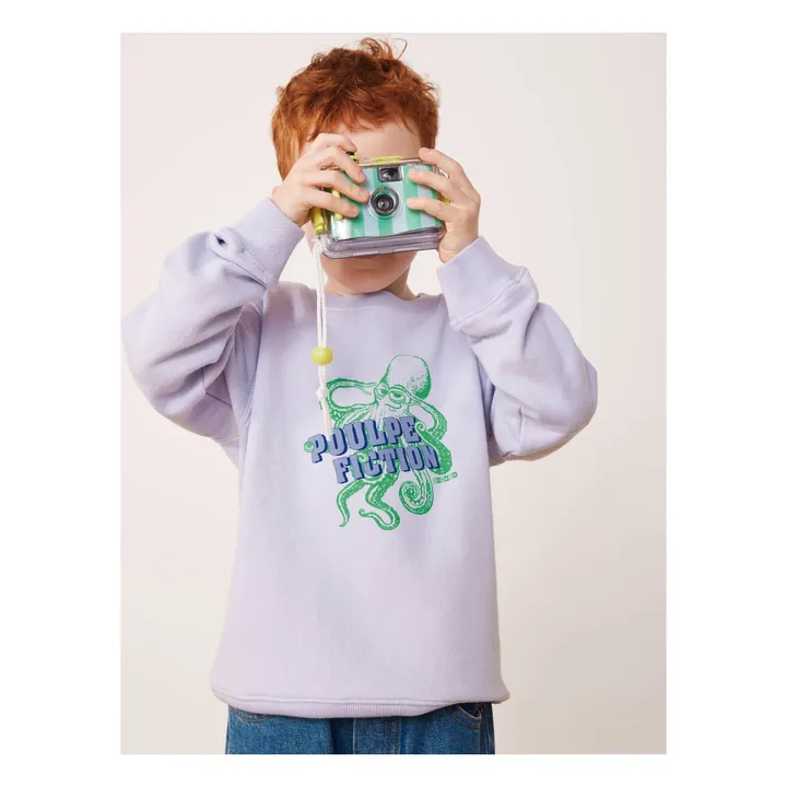 Bonton Sweat Coton Bio Smile | Lilas