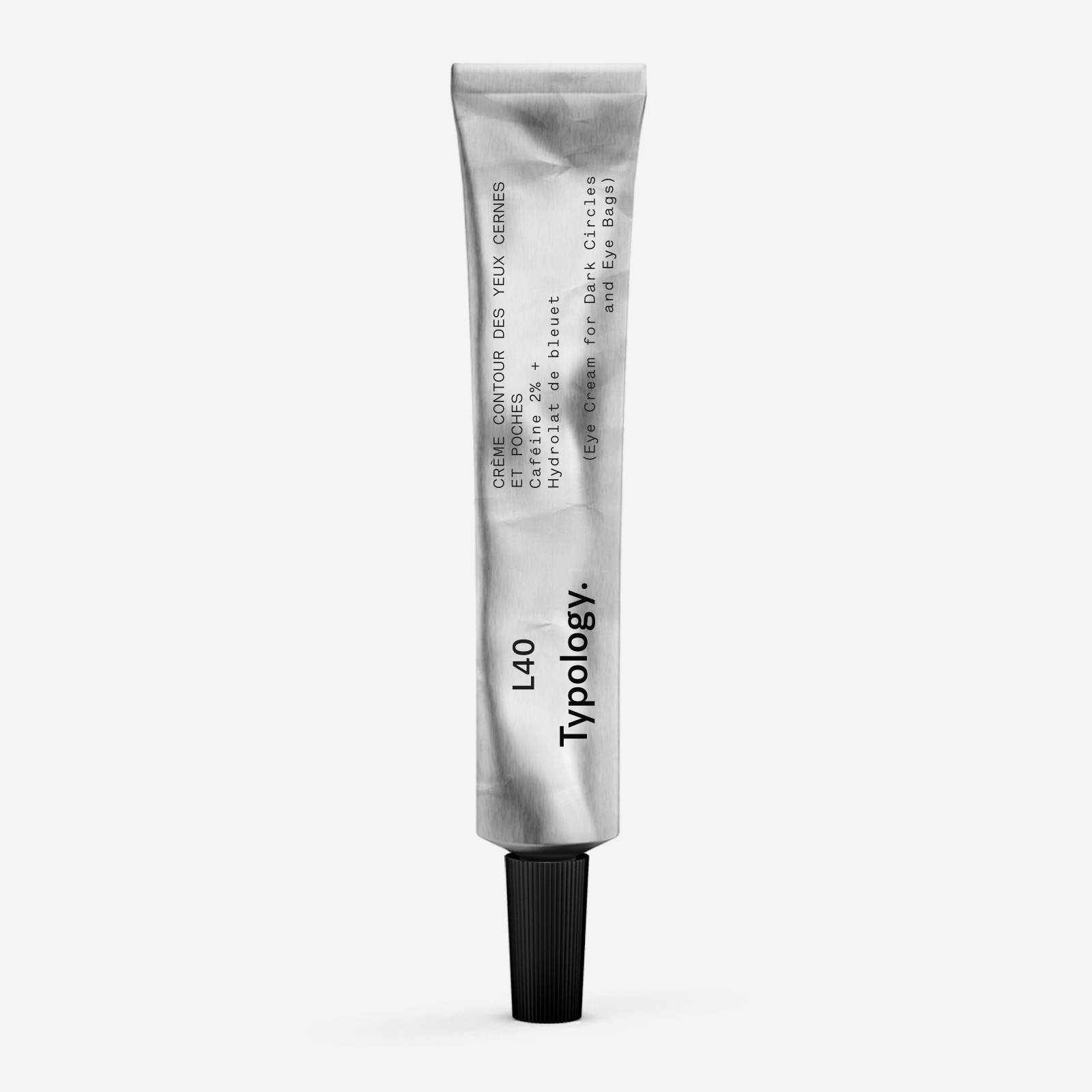 L40 - Crème contour des yeux cernes et poches<br>Caféine 2% + Hydrolat de bleuet