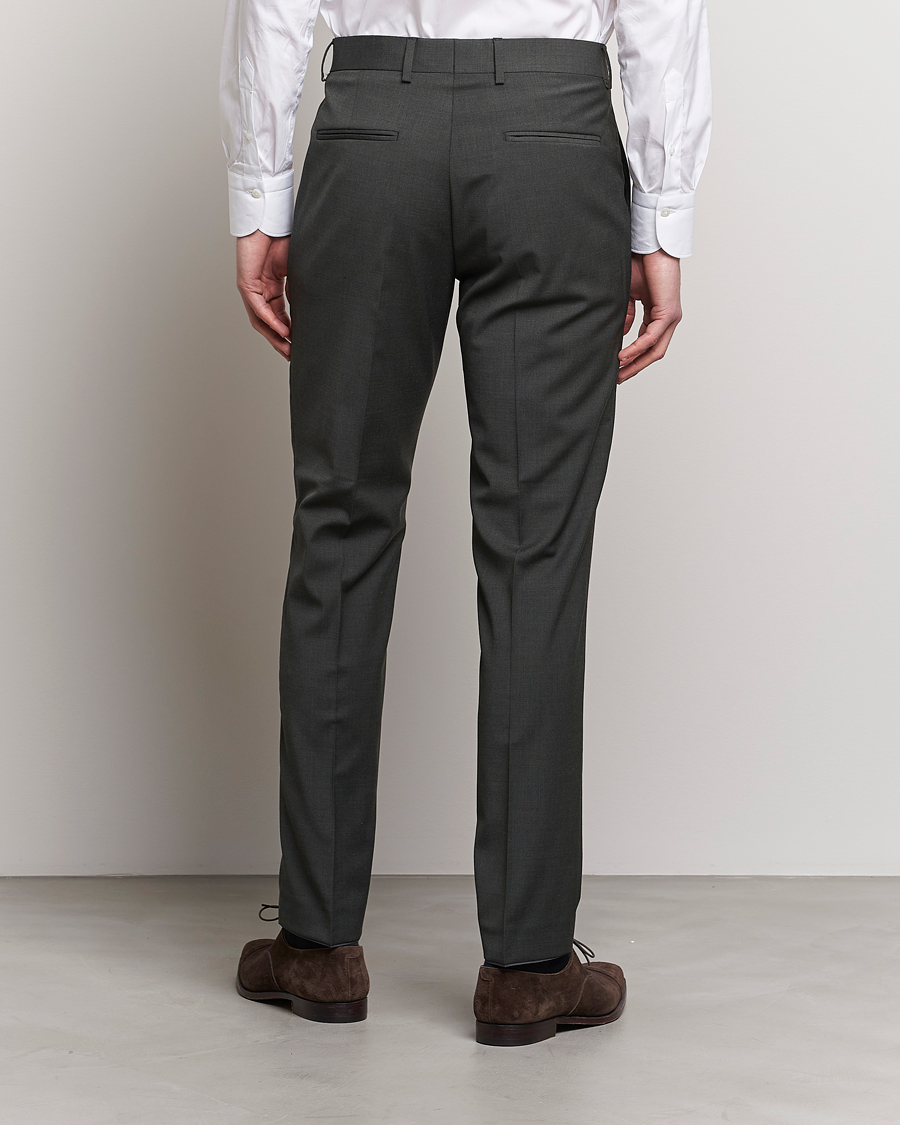 Tiger of Sweden Tenuta Wool Travel Suit Trousers Olive Extreme