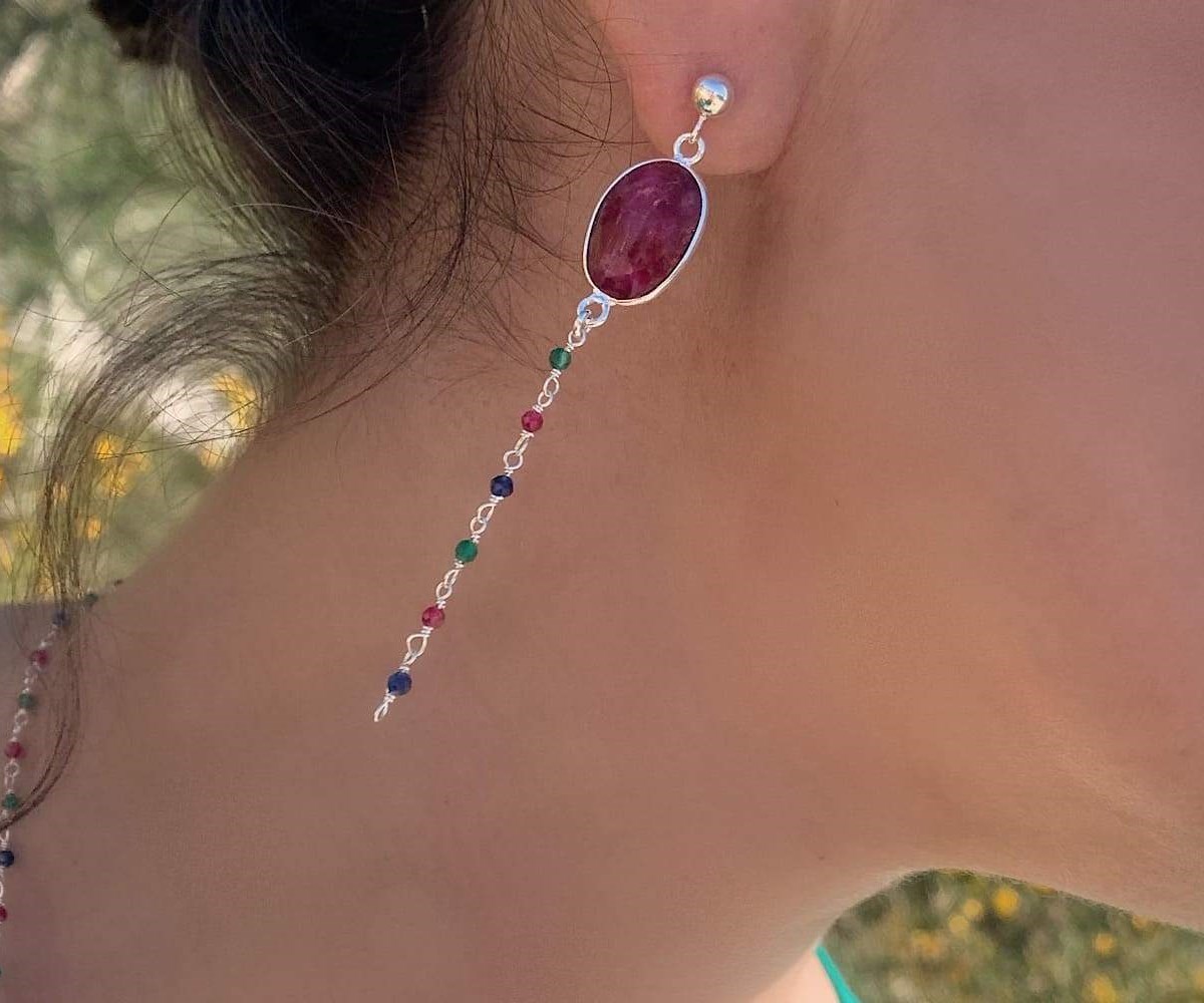 Boucles d'oreilles Yamas Argent