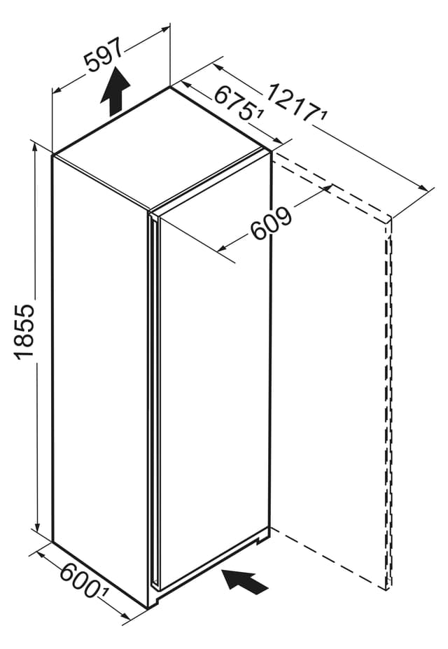 Liebherr Peak BioFresh køleskab RBbsc 528i-22 001 (Sort stål)