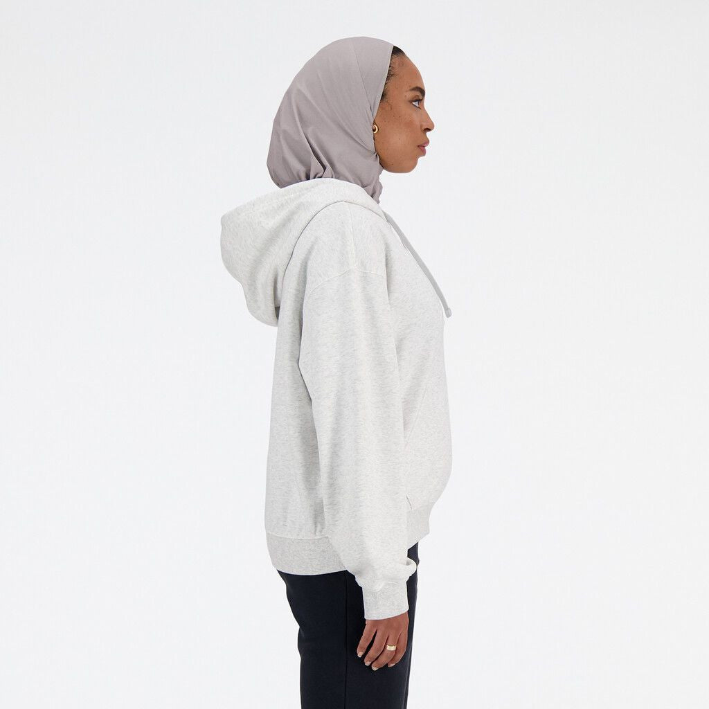Hoodie Sport Essentials French Terry Stacked Logo Ash Heather
