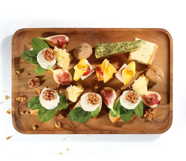Zassenhaus Snackplatte, Serveringsskål, Træ, Træ, Rektangulær, 275 mm, 420 mm