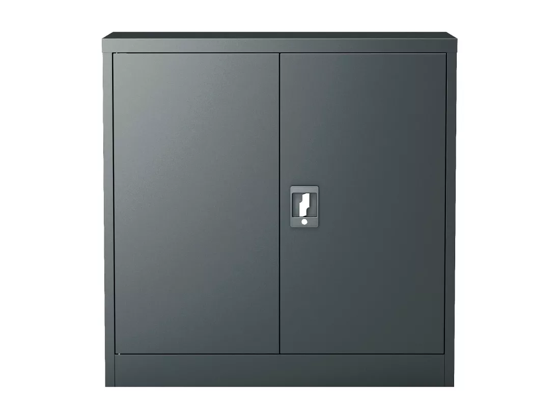 Armoire de bureau casier grise 90 x 40 x 90 cm 03_0006322